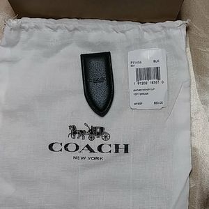 Coach Leather money clip